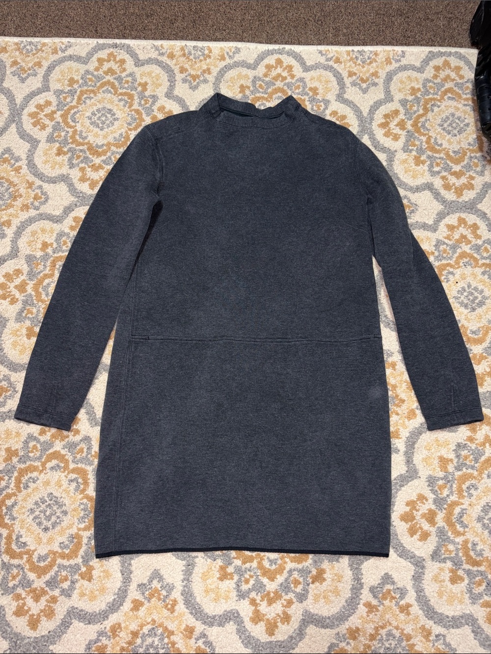 Lululemon dark grey sweatshirt dress